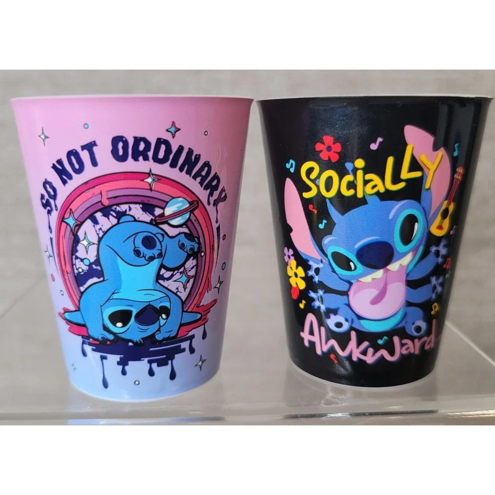 Disney Lilo and Stitch Shot Glass Collection Stitch Christmas Glass & Plastic